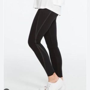 Spanx Exposed Mesh Legging in Very Black size L NWT